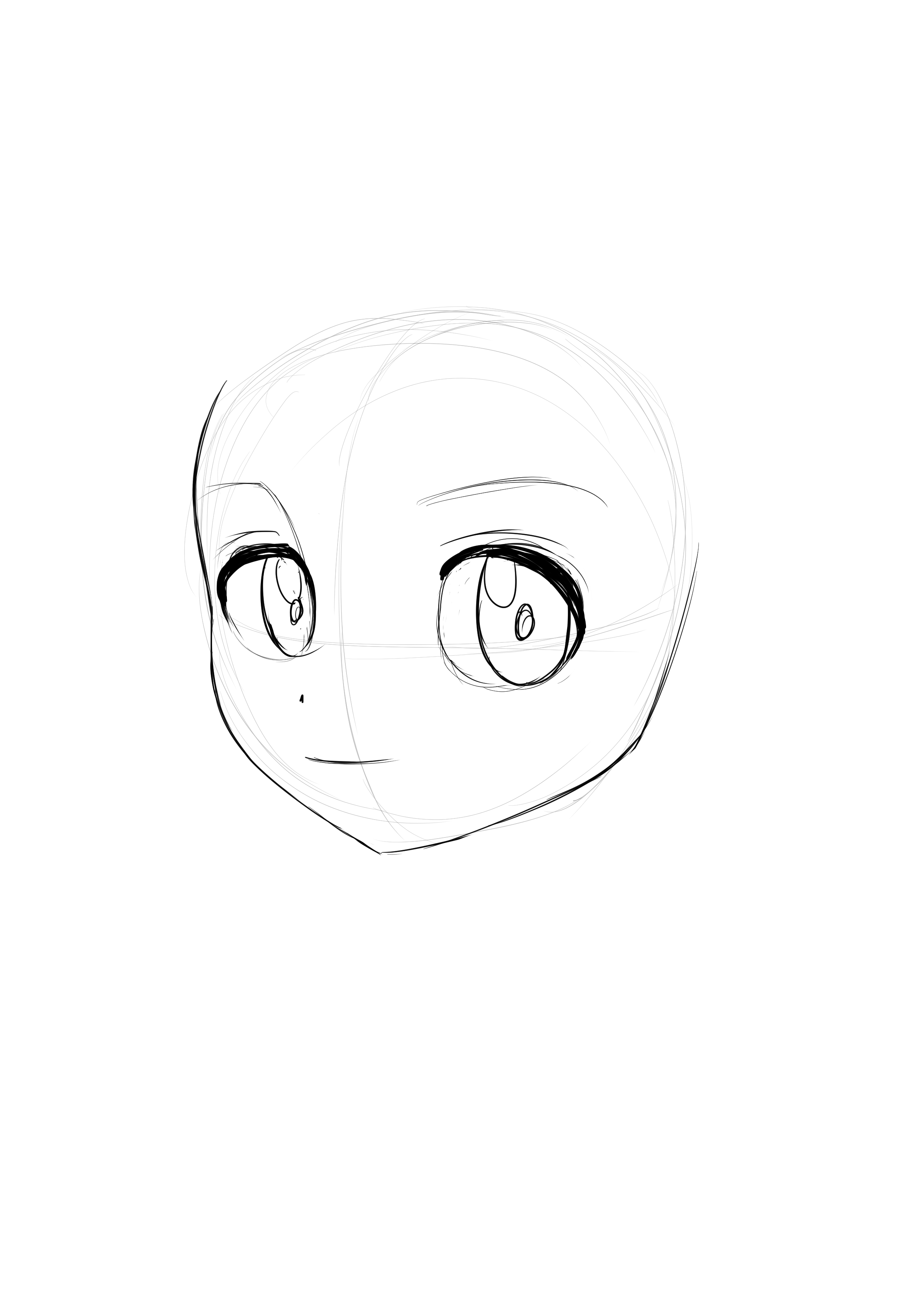 dessiner les paupières sur le visage