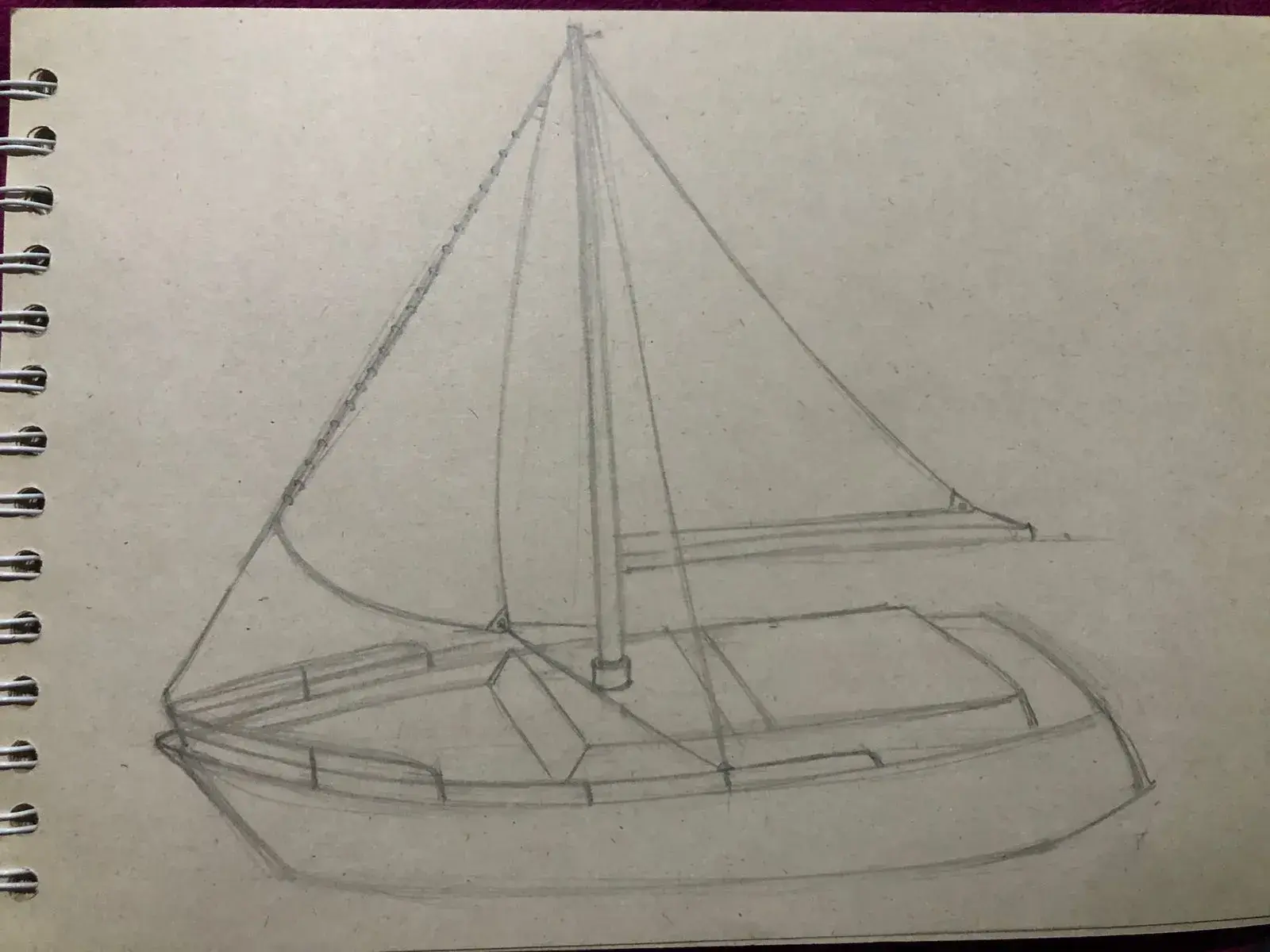 dibujar la cabina de un velero