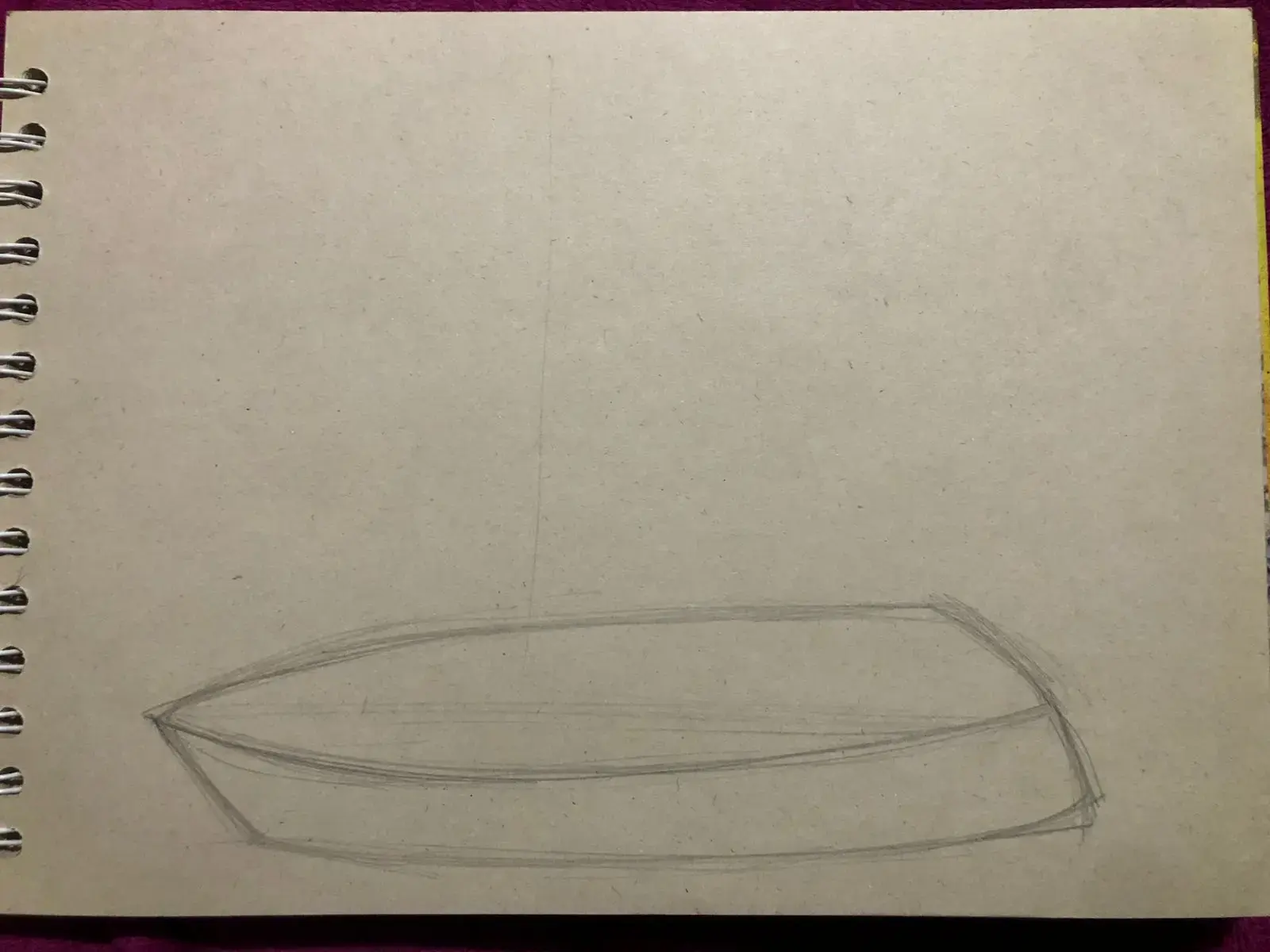 dibujar el casco de un velero