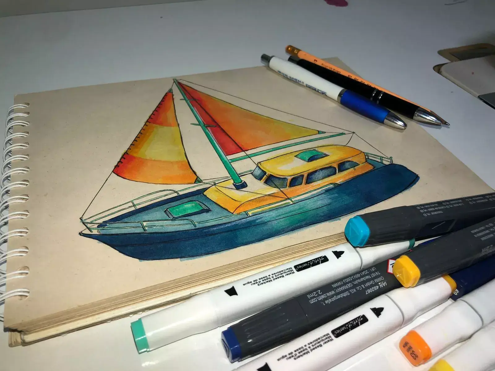 Comment dessiner un voilier