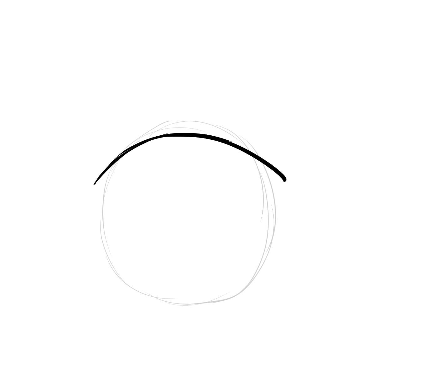 dessin des cils supérieurs des yeux manga